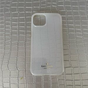 Kate Spade iPhone 13 clear glitter case
